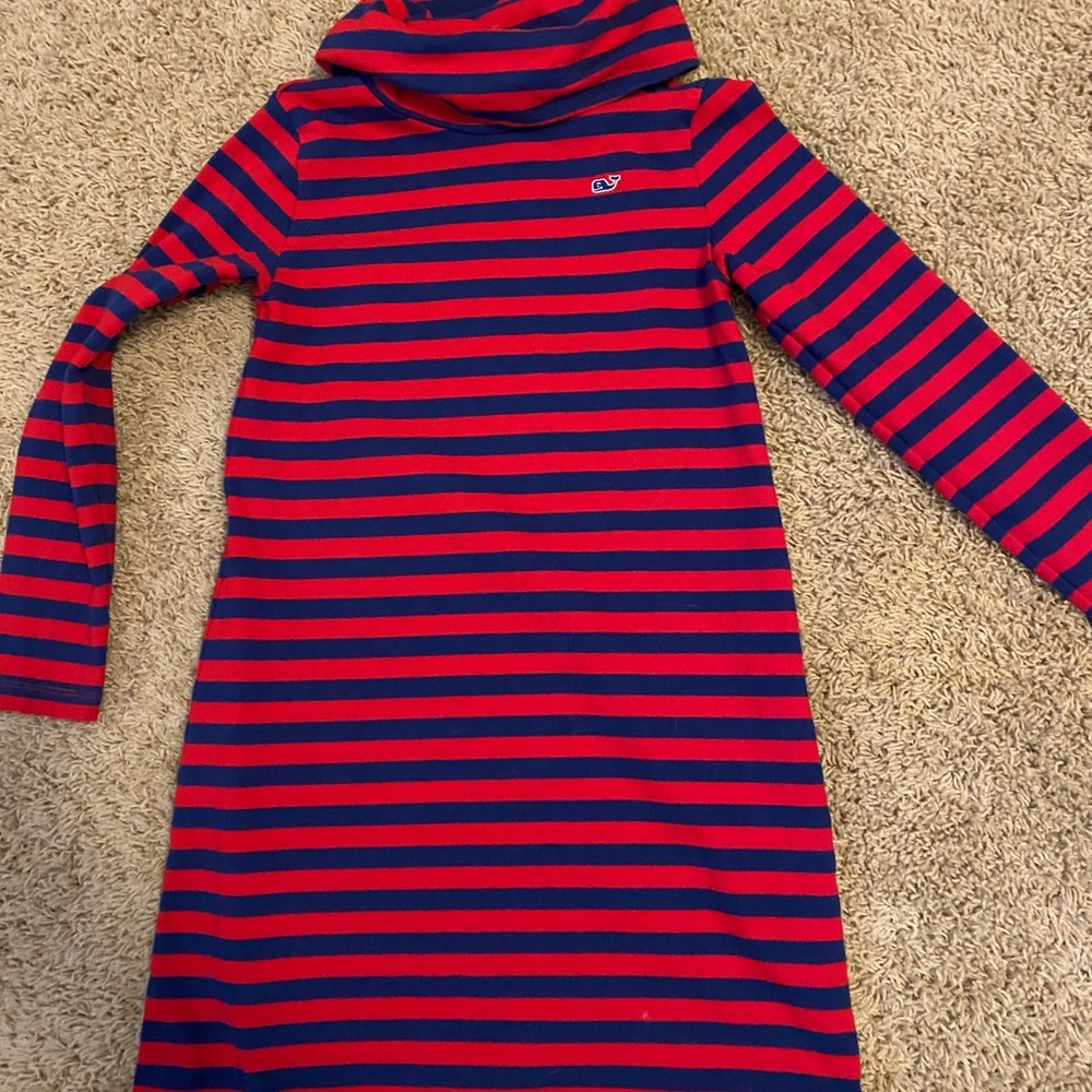 Girls Vineyard Vines Striped Dress